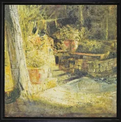 Hot Pamono Cristiano Guitarrini, Corner of the Garden, Oil on Panel, 2007