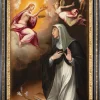 Pamono Cristofano Roncalli, Saint Catherine of Siena Chooses the Crown of Thorns, 16th Century, Oil on Panel, Framed> Old Masters