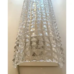 Pamono Crocodile Transparent Murano Glass Wall Sconces by Simoeng, Set of 2><noscript><img width=