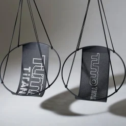 Clearance Pamono Cross Stitch Hanging Swing Chair from Studio Stirling