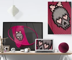 Clearance Pamono Cross Stitch Hanging Swing Chair from Studio Stirling
