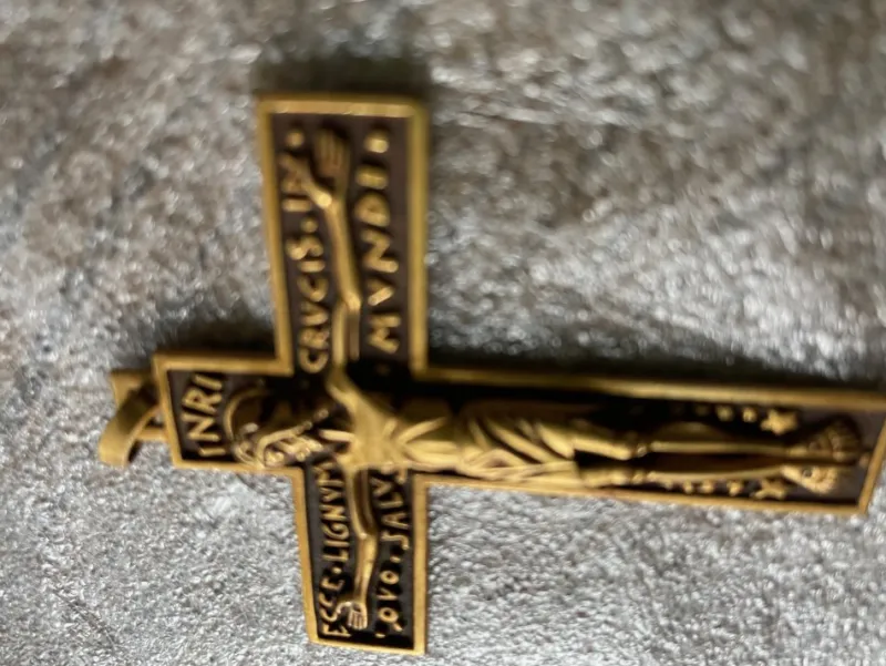 Hot Pamono Crucifix by Line Vautrin