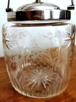 Pamono Crystal and Silver-Plated Ice Bucket with Lid from Mappin & Brothers><noscript><img width=