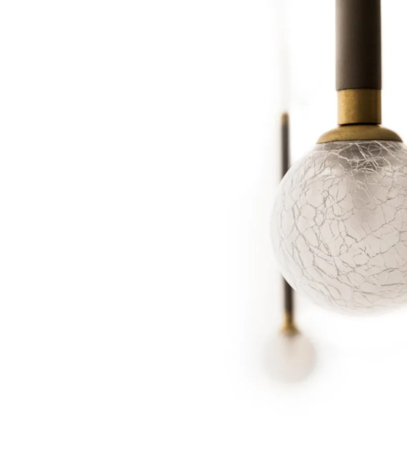 Pamono Crystal Ball Pendant Light by Morica Design> Ceiling Lights