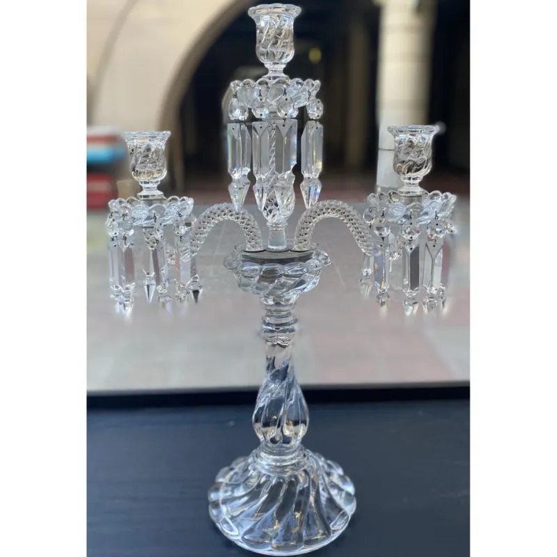 Pamono Crystal Candleholder from Baccarat