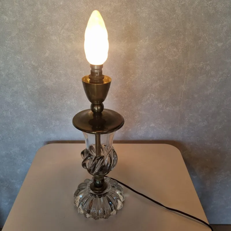 Pamono Crystal Desk Lamp in the style of St. Louis, 1890s> Table Lamps