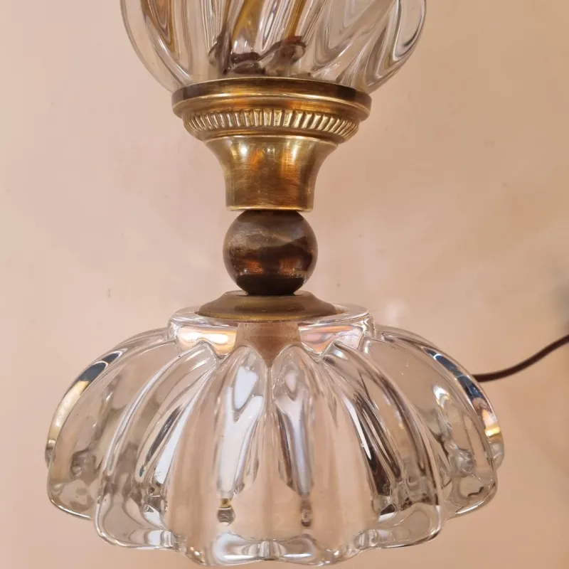 Pamono Crystal Desk Lamp in the style of St. Louis, 1890s> Table Lamps