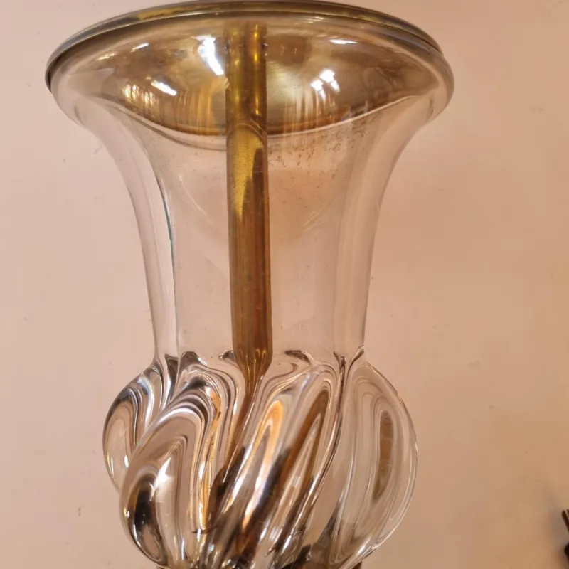 Pamono Crystal Desk Lamp in the style of St. Louis, 1890s> Table Lamps