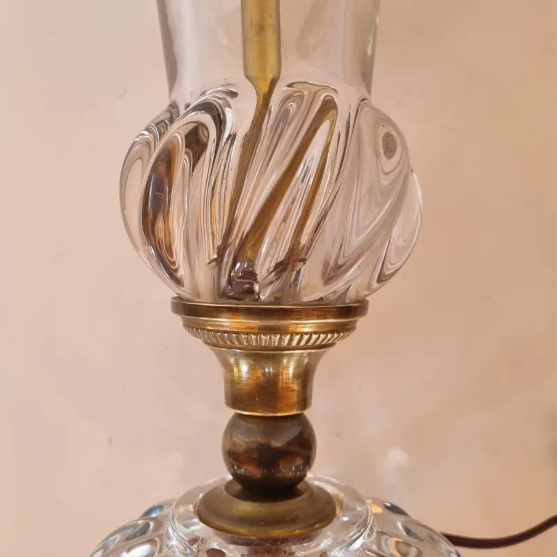 Pamono Crystal Desk Lamp in the style of St. Louis, 1890s> Table Lamps