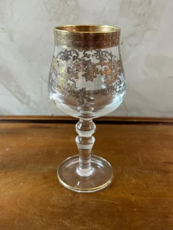 Pamono Crystal Glasses, 1950, Set of 6><noscript><img width=