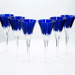 Pamono Crystal Glasses from Ajka, Hungary, 1960s, Set of 6