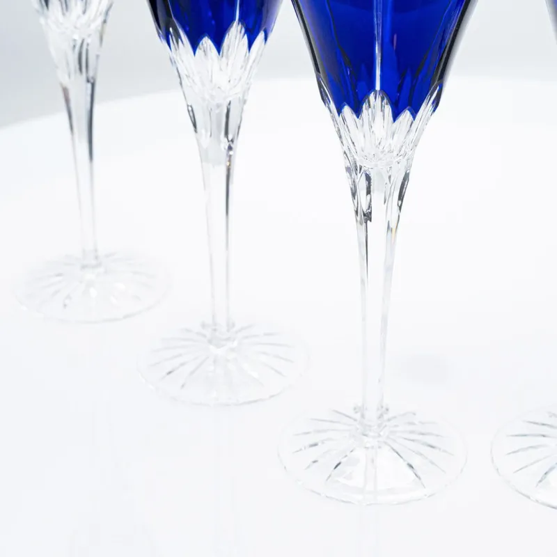 Pamono Crystal Glasses from Ajka, Hungary, 1960s, Set of 6