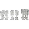 Clearance Pamono Crystal Glasses, 1970s, Set of 18
