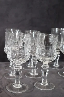 Clearance Pamono Crystal Glasses, 1970s, Set of 18