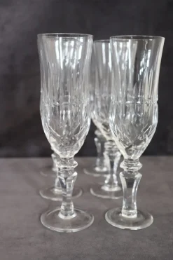 Clearance Pamono Crystal Glasses, 1970s, Set of 18