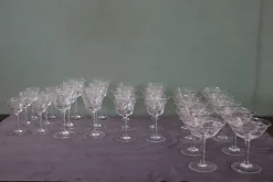 Pamono Crystal Glasses, 1970s, Set of 28><noscript><img width=