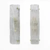 Sale Pamono Crystal Natural Murano Glass Sconces in the style of Mazzega, 2000s, Set of 2