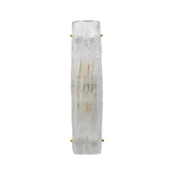 Sale Pamono Crystal Natural Murano Glass Sconces in the style of Mazzega, 2000s, Set of 2