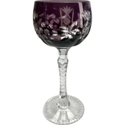 Pamono Crystal Stem Glasses, 1950s, Set of 6><noscript><img width=