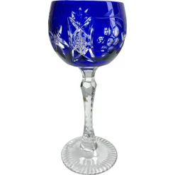 Pamono Crystal Stem Glasses, 1950s, Set of 6><noscript><img width=