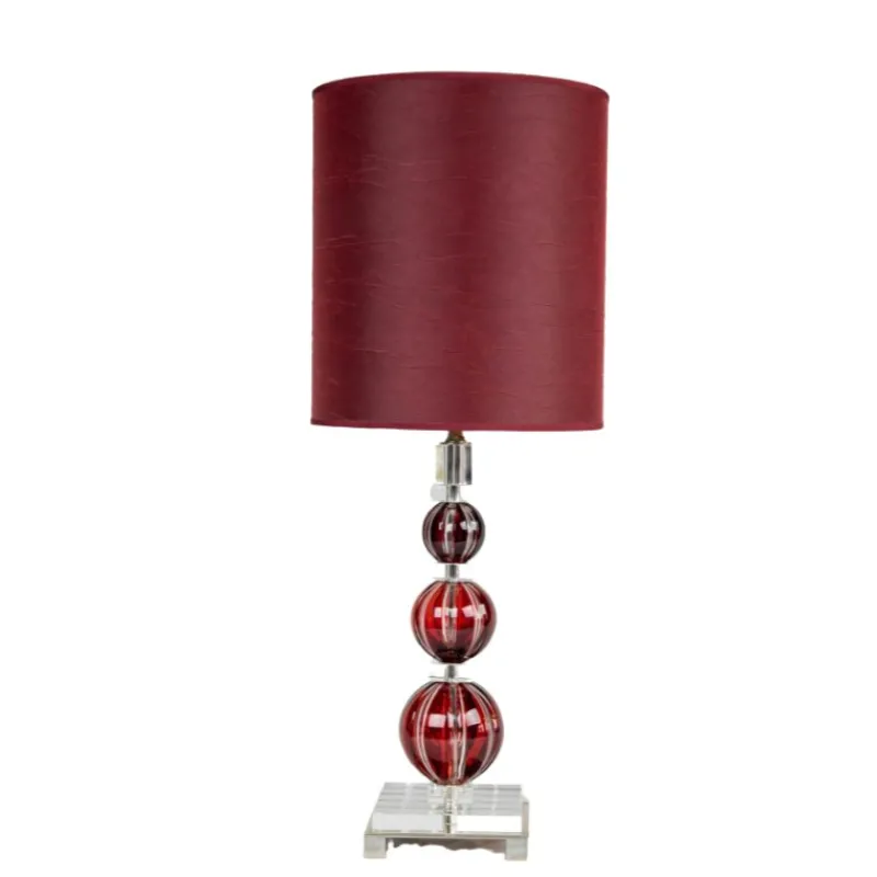 Outlet Pamono Crystal Table Lamp by Leone Aliotti