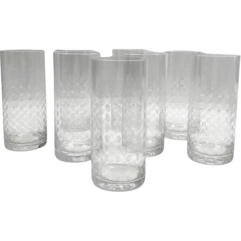 Outlet Pamono Crystal Water Glasses from Rosenthal, 1950, Set of 8