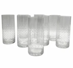 Outlet Pamono Crystal Water Glasses from Rosenthal, 1950, Set of 8