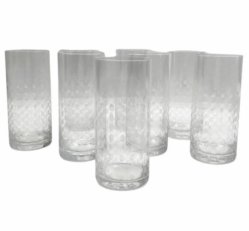 Outlet Pamono Crystal Water Glasses from Rosenthal, 1950, Set of 8