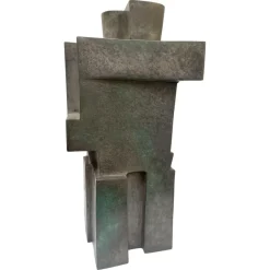 Pamono Cubist Bronze Sculpture The Twins by Willy Kessels, 1920s> Art Deco