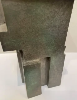 Pamono Cubist Bronze Sculpture The Twins by Willy Kessels, 1920s><noscript><img width=