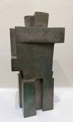 Pamono Cubist Bronze Sculpture The Twins by Willy Kessels, 1920s><noscript><img width=