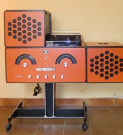 Pamono Cubo RR 126 FO Radiophonograph by Fratelli Castiglioni for Brionvega, Italy, 1960s><noscript><img width=