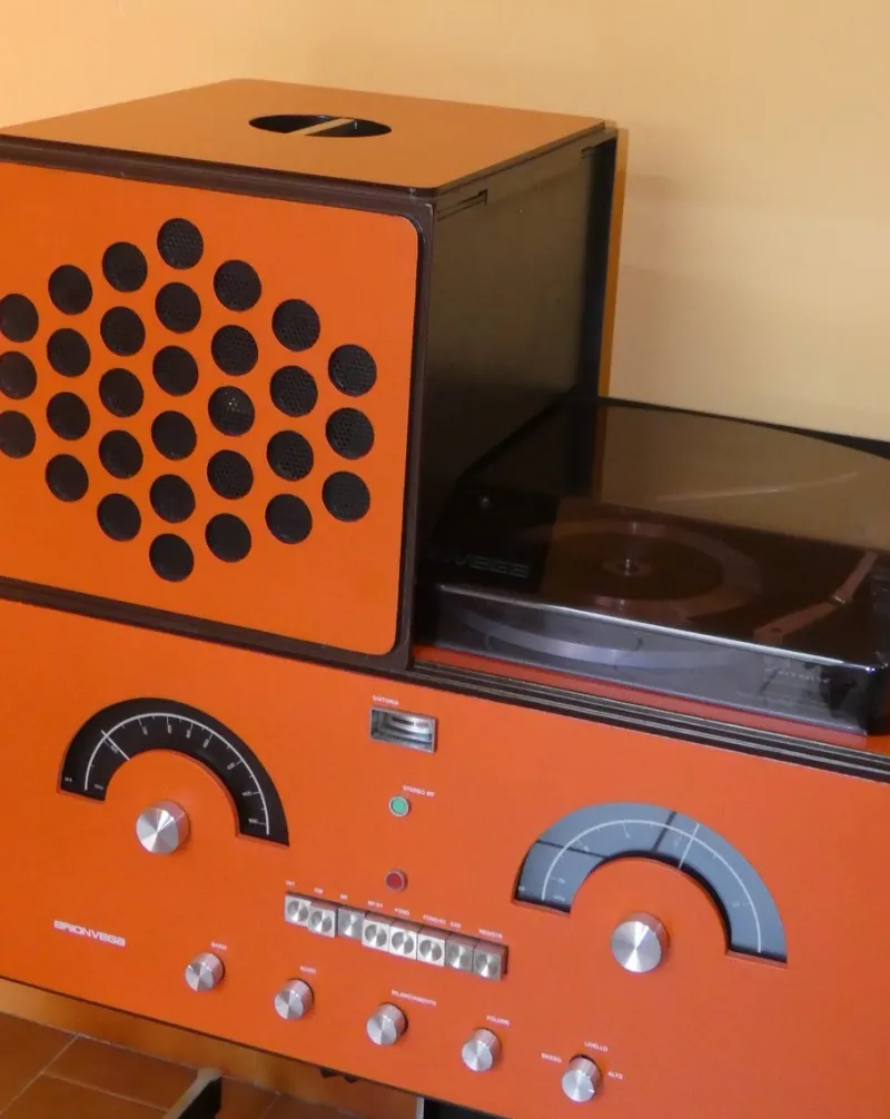 Pamono Cubo RR 126 FO Radiophonograph by Fratelli Castiglioni for Brionvega, Italy, 1960s> Electronics