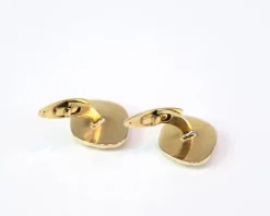 Outlet Pamono Cufflinks in 14 Carat Gold, Set of 2