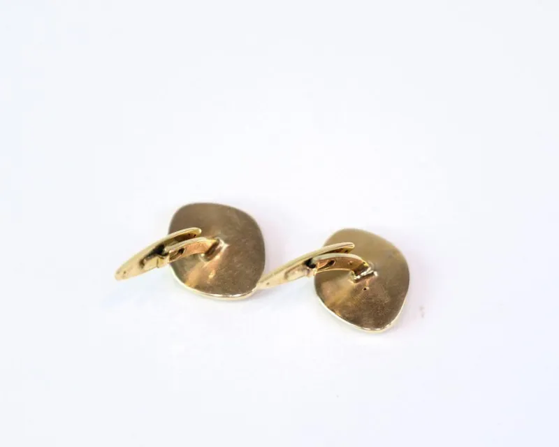 Outlet Pamono Cufflinks in 14 Carat Gold, Set of 2