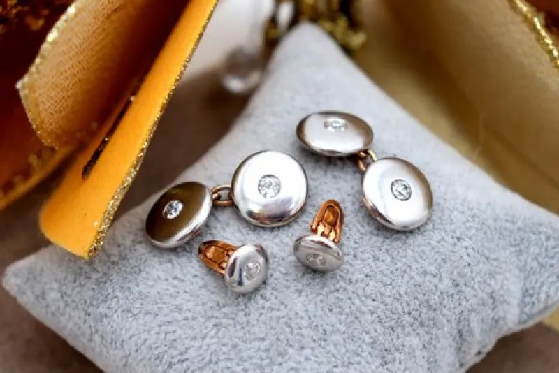 Pamono Cufflinks with Gold, Set of 2> Cufflinks