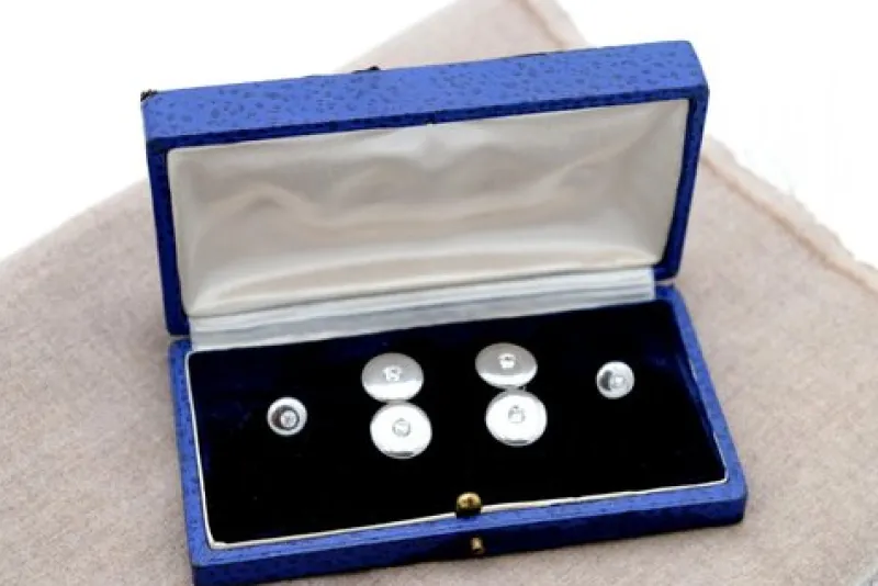 Pamono Cufflinks with Gold, Set of 2> Cufflinks