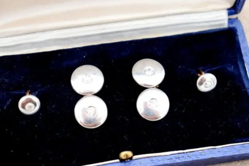 Pamono Cufflinks with Gold, Set of 2> Cufflinks