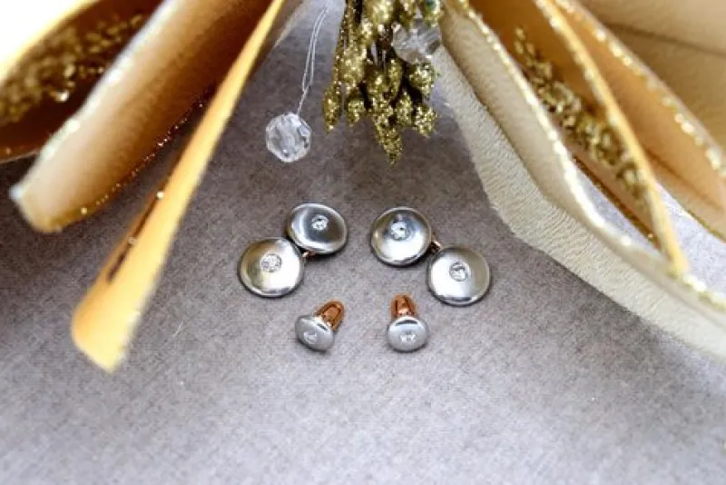 Pamono Cufflinks with Gold, Set of 2> Cufflinks