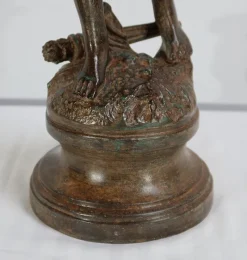 Pamono Cupid, Early 1800s, Large Bronze><noscript><img width=