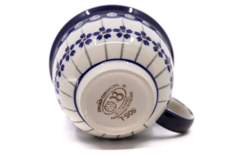 Sale Pamono Cups with Saucers in Bunzlauer Ceramic from Zakłady Ceramiczne Bolesławiec, Set of 4