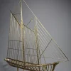 Pamono Curtis Jere, Sailboat Sculpture, 1976, Brass> Mid-Century