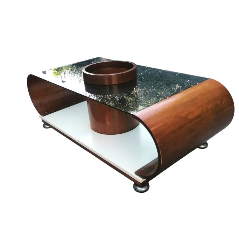 Online Pamono Curved Central Round Liquor Table, 1970s