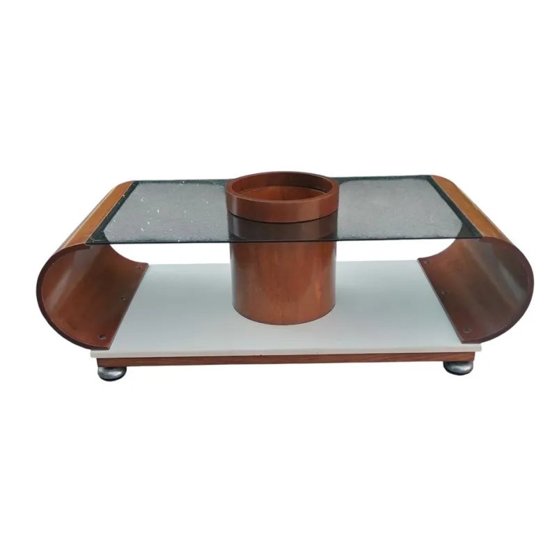 Online Pamono Curved Central Round Liquor Table, 1970s