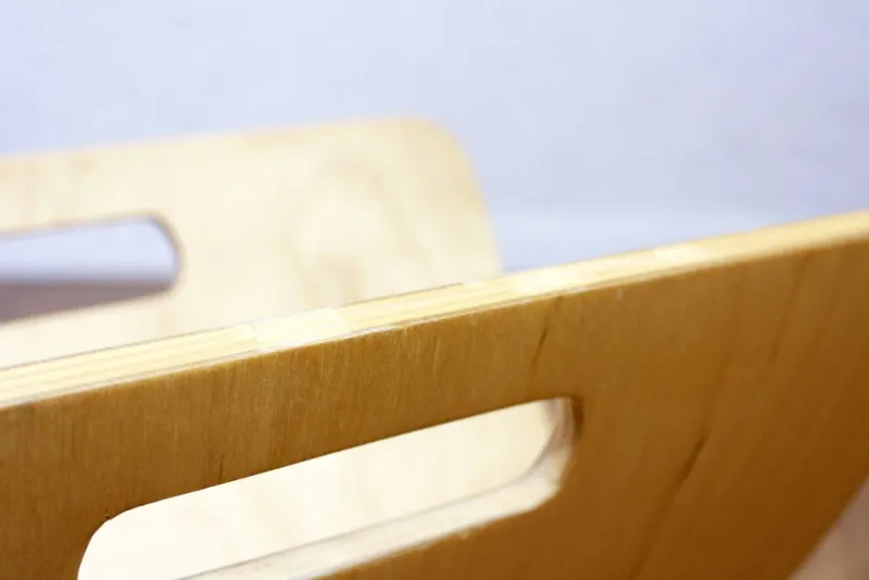 Pamono Curved Plywood Magazine Rack, 1980s> Magazine Racks