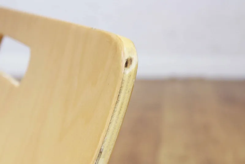 Pamono Curved Plywood Magazine Rack, 1980s> Magazine Racks
