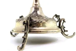 Pamono Cut Glass Fruit Bowl with Silver Structure><noscript><img width=