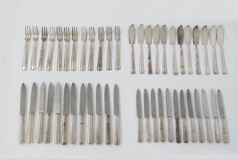 Pamono Cutlery by Gio Ponti for Krupp, Milan, 1950s, Set of 48> Cutlery & Serving Utensils