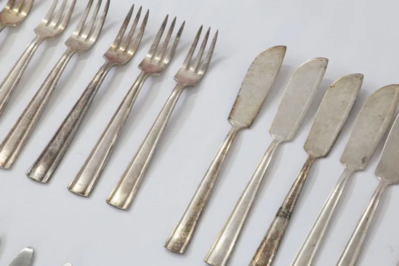 Pamono Cutlery by Gio Ponti for Krupp, Milan, 1950s, Set of 48> Cutlery & Serving Utensils
