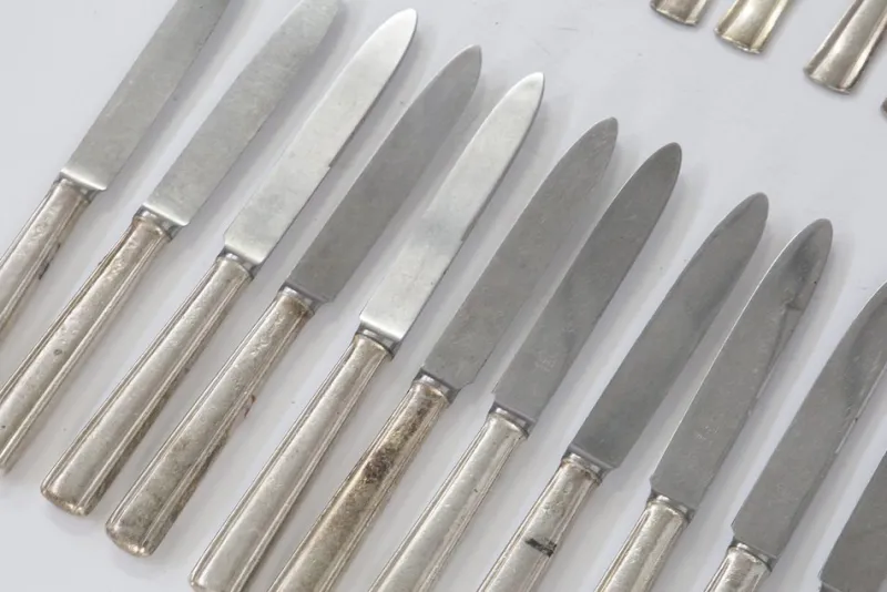 Pamono Cutlery by Gio Ponti for Krupp, Milan, 1950s, Set of 48> Cutlery & Serving Utensils